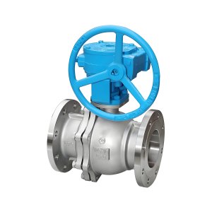 Q341F-16P DN50，DN100不銹鋼渦輪法蘭球閥
